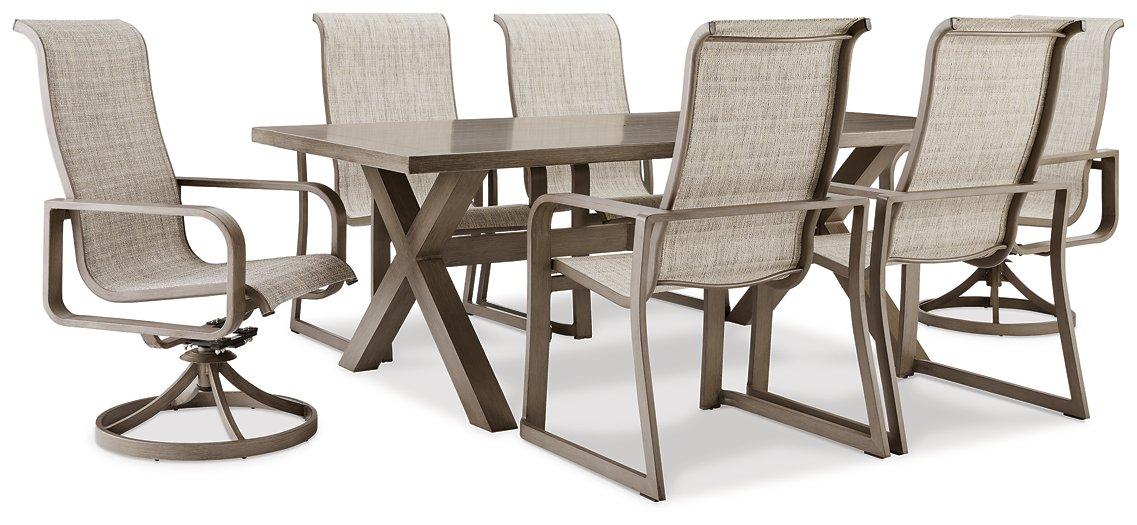 Beach Front Outdoor Set - Premium Outdoor Dining Set from Ashley Furniture - Just $1832.12! Shop now at Furniture Wholesale Plus  We are the best furniture store in Nashville, Hendersonville, Goodlettsville, Madison, Antioch, Mount Juliet, Lebanon, Gallatin, Springfield, Murfreesboro, Franklin, Brentwood