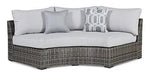 Harbor Court Curved Loveseat with Cushion - Premium Outdoor Seating from Ashley Furniture - Just $733.59! Shop now at Furniture Wholesale Plus  We are the best furniture store in Nashville, Hendersonville, Goodlettsville, Madison, Antioch, Mount Juliet, Lebanon, Gallatin, Springfield, Murfreesboro, Franklin, Brentwood