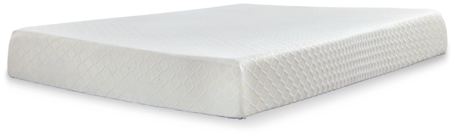 10 Inch Chime Memory Foam Mattress in a Box - Premium Mattress from Ashley Furniture - Just $292.44! Shop now at Furniture Wholesale Plus  We are the best furniture store in Nashville, Hendersonville, Goodlettsville, Madison, Antioch, Mount Juliet, Lebanon, Gallatin, Springfield, Murfreesboro, Franklin, Brentwood