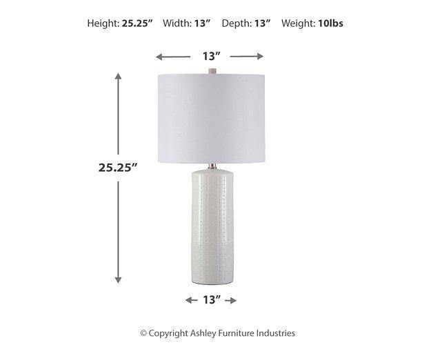 Steuben Table Lamp (Set of 2) - Premium Table Lamp Pair from Ashley Furniture - Just $116.73! Shop now at Furniture Wholesale Plus  We are the best furniture store in Nashville, Hendersonville, Goodlettsville, Madison, Antioch, Mount Juliet, Lebanon, Gallatin, Springfield, Murfreesboro, Franklin, Brentwood