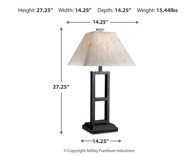 Deidra Table Lamp (Set of 2) - Premium Table Lamp Pair from Ashley Furniture - Just $116.73! Shop now at Furniture Wholesale Plus  We are the best furniture store in Nashville, Hendersonville, Goodlettsville, Madison, Antioch, Mount Juliet, Lebanon, Gallatin, Springfield, Murfreesboro, Franklin, Brentwood