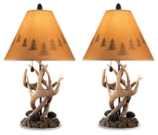 Derek Table Lamp (Set of 2) - Premium Table Lamp Pair from Ashley Furniture - Just $125.56! Shop now at Furniture Wholesale Plus  We are the best furniture store in Nashville, Hendersonville, Goodlettsville, Madison, Antioch, Mount Juliet, Lebanon, Gallatin, Springfield, Murfreesboro, Franklin, Brentwood