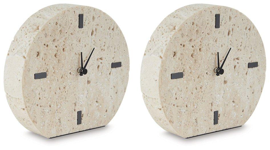 Donfordson Table Clock (Set of 2) - Premium Table Top Accessories from Ashley Furniture - Just $65.54! Shop now at Furniture Wholesale Plus  We are the best furniture store in Nashville, Hendersonville, Goodlettsville, Madison, Antioch, Mount Juliet, Lebanon, Gallatin, Springfield, Murfreesboro, Franklin, Brentwood