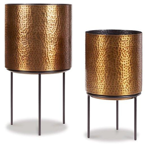 Donisha Planter (Set of 2) - Premium Planter from Ashley Furniture - Just $107.91! Shop now at Furniture Wholesale Plus  We are the best furniture store in Nashville, Hendersonville, Goodlettsville, Madison, Antioch, Mount Juliet, Lebanon, Gallatin, Springfield, Murfreesboro, Franklin, Brentwood