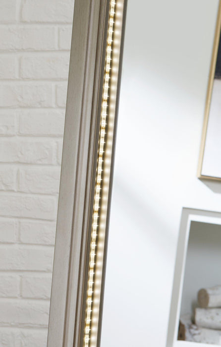 Evesen Floor Standing Mirror with Storage - Premium Mirror from Ashley Furniture - Just $302.21! Shop now at Furniture Wholesale Plus  We are the best furniture store in Nashville, Hendersonville, Goodlettsville, Madison, Antioch, Mount Juliet, Lebanon, Gallatin, Springfield, Murfreesboro, Franklin, Brentwood