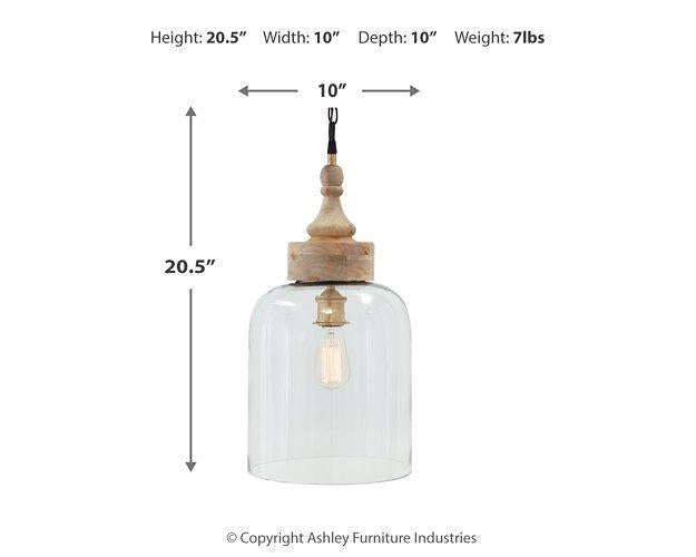 Faiz Pendant Light - Premium Pendant from Ashley Furniture - Just $116.73! Shop now at Furniture Wholesale Plus  We are the best furniture store in Nashville, Hendersonville, Goodlettsville, Madison, Antioch, Mount Juliet, Lebanon, Gallatin, Springfield, Murfreesboro, Franklin, Brentwood