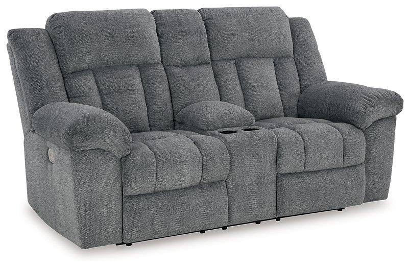 Tip-Off Power Reclining Loveseat - Premium Loveseat from Ashley Furniture - Just $1079.61! Shop now at Furniture Wholesale Plus  We are the best furniture store in Nashville, Hendersonville, Goodlettsville, Madison, Antioch, Mount Juliet, Lebanon, Gallatin, Springfield, Murfreesboro, Franklin, Brentwood