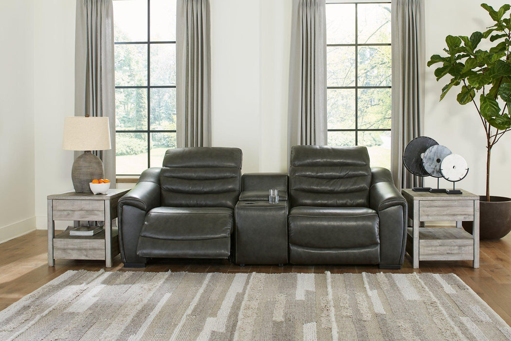 Center Line 3-Piece Power Reclining Loveseat with Console - Premium Sectional from Ashley Furniture - Just $1911.58! Shop now at Furniture Wholesale Plus  We are the best furniture store in Nashville, Hendersonville, Goodlettsville, Madison, Antioch, Mount Juliet, Lebanon, Gallatin, Springfield, Murfreesboro, Franklin, Brentwood