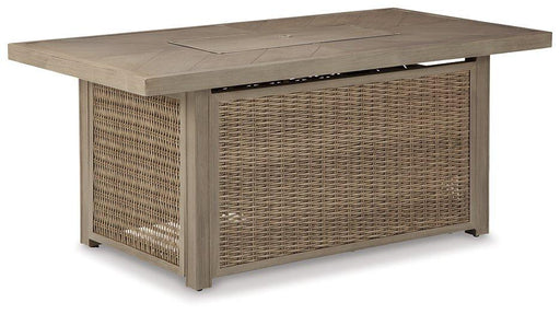 Beachcroft Fire Pit Table - Premium Outdoor Fire Pit Table from Ashley Furniture - Just $1351.59! Shop now at Furniture Wholesale Plus  We are the best furniture store in Nashville, Hendersonville, Goodlettsville, Madison, Antioch, Mount Juliet, Lebanon, Gallatin, Springfield, Murfreesboro, Franklin, Brentwood