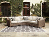 Beachcroft Outdoor Seating Set - Premium Outdoor Seating Set from Ashley Furniture - Just $2699.90! Shop now at Furniture Wholesale Plus  We are the best furniture store in Nashville, Hendersonville, Goodlettsville, Madison, Antioch, Mount Juliet, Lebanon, Gallatin, Springfield, Murfreesboro, Franklin, Brentwood