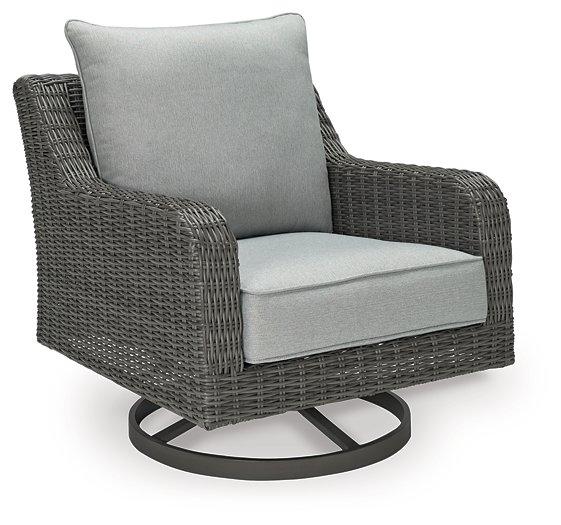 Elite Park Outdoor Swivel Lounge with Cushion - Premium Outdoor Seating from Ashley Furniture - Just $575.99! Shop now at Furniture Wholesale Plus  We are the best furniture store in Nashville, Hendersonville, Goodlettsville, Madison, Antioch, Mount Juliet, Lebanon, Gallatin, Springfield, Murfreesboro, Franklin, Brentwood