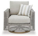 Seton Creek Outdoor Swivel Lounge with Cushion - Premium Outdoor Seating from Ashley Furniture - Just $667.79! Shop now at Furniture Wholesale Plus  We are the best furniture store in Nashville, Hendersonville, Goodlettsville, Madison, Antioch, Mount Juliet, Lebanon, Gallatin, Springfield, Murfreesboro, Franklin, Brentwood