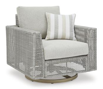 Seton Creek Outdoor Swivel Lounge with Cushion - Premium Outdoor Seating from Ashley Furniture - Just $667.79! Shop now at Furniture Wholesale Plus  We are the best furniture store in Nashville, Hendersonville, Goodlettsville, Madison, Antioch, Mount Juliet, Lebanon, Gallatin, Springfield, Murfreesboro, Franklin, Brentwood