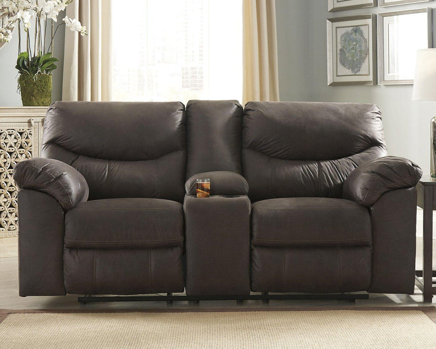 Boxberg Reclining Loveseat with Console - Premium Loveseat from Ashley Furniture - Just $788.31! Shop now at Furniture Wholesale Plus  We are the best furniture store in Nashville, Hendersonville, Goodlettsville, Madison, Antioch, Mount Juliet, Lebanon, Gallatin, Springfield, Murfreesboro, Franklin, Brentwood