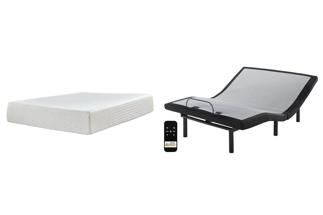 Chime 12 Inch Memory Foam Mattress Set - Premium Mattress Set from Ashley Furniture - Just $442.41! Shop now at Furniture Wholesale Plus  We are the best furniture store in Nashville, Hendersonville, Goodlettsville, Madison, Antioch, Mount Juliet, Lebanon, Gallatin, Springfield, Murfreesboro, Franklin, Brentwood