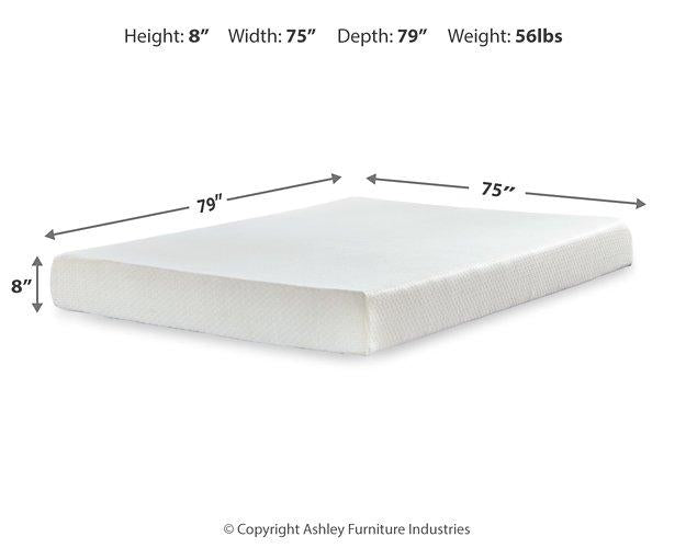 Chime 8 Inch Memory Foam Mattress Set - Premium Mattress Set from Ashley Furniture - Just $367.42! Shop now at Furniture Wholesale Plus  We are the best furniture store in Nashville, Hendersonville, Goodlettsville, Madison, Antioch, Mount Juliet, Lebanon, Gallatin, Springfield, Murfreesboro, Franklin, Brentwood