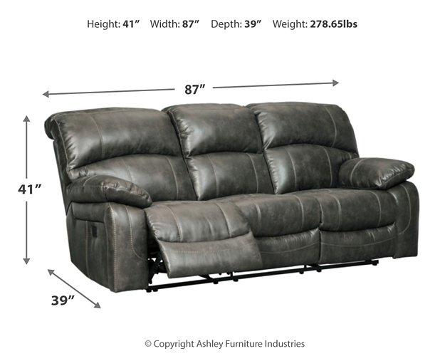 Dunwell Power Reclining Sofa - Premium Sofa from Ashley Furniture - Just $1295.46! Shop now at Furniture Wholesale Plus  We are the best furniture store in Nashville, Hendersonville, Goodlettsville, Madison, Antioch, Mount Juliet, Lebanon, Gallatin, Springfield, Murfreesboro, Franklin, Brentwood