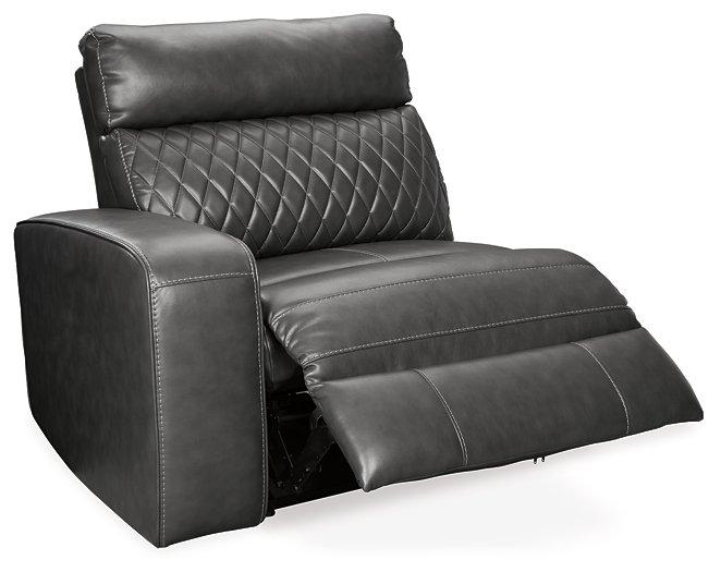 Samperstone Power Reclining Sectional - Premium Sectional from Ashley Furniture - Just $1137.86! Shop now at Furniture Wholesale Plus  We are the best furniture store in Nashville, Hendersonville, Goodlettsville, Madison, Antioch, Mount Juliet, Lebanon, Gallatin, Springfield, Murfreesboro, Franklin, Brentwood