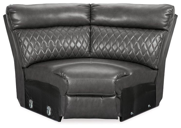 Samperstone Power Reclining Sectional - Premium Sectional from Ashley Furniture - Just $1137.86! Shop now at Furniture Wholesale Plus  We are the best furniture store in Nashville, Hendersonville, Goodlettsville, Madison, Antioch, Mount Juliet, Lebanon, Gallatin, Springfield, Murfreesboro, Franklin, Brentwood