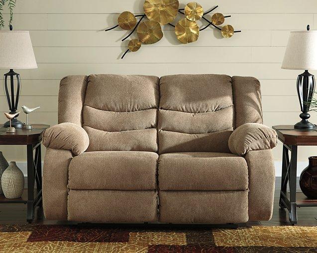 Tulen Reclining Loveseat - Premium Loveseat from Ashley Furniture - Just $624.13! Shop now at Furniture Wholesale Plus  We are the best furniture store in Nashville, Hendersonville, Goodlettsville, Madison, Antioch, Mount Juliet, Lebanon, Gallatin, Springfield, Murfreesboro, Franklin, Brentwood