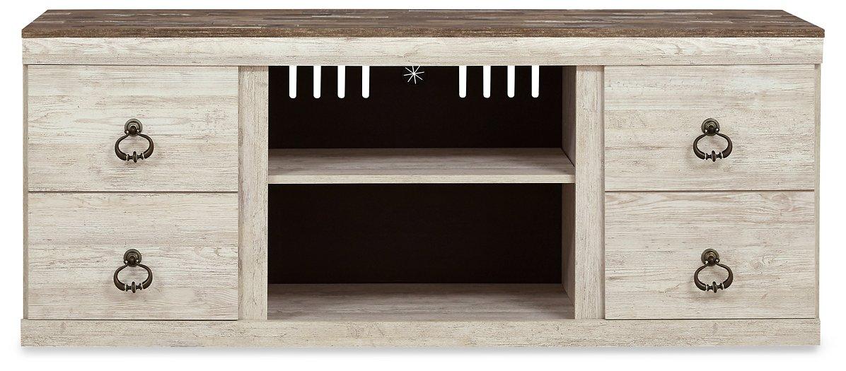 Willowton 60" TV Stand - Premium TV Stand from Ashley Furniture - Just $142.47! Shop now at Furniture Wholesale Plus  We are the best furniture store in Nashville, Hendersonville, Goodlettsville, Madison, Antioch, Mount Juliet, Lebanon, Gallatin, Springfield, Murfreesboro, Franklin, Brentwood