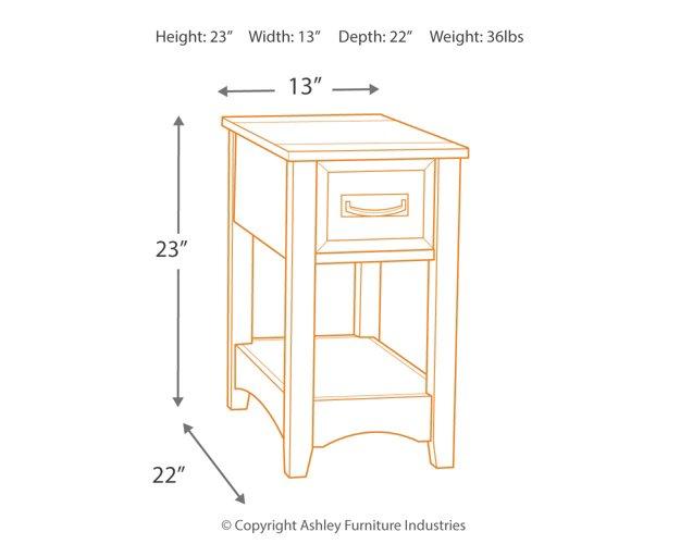 Breegin Chairside End Table - Premium End Table from Ashley Furniture - Just $116.73! Shop now at Furniture Wholesale Plus  We are the best furniture store in Nashville, Hendersonville, Goodlettsville, Madison, Antioch, Mount Juliet, Lebanon, Gallatin, Springfield, Murfreesboro, Franklin, Brentwood