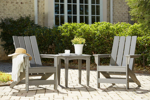 Visola Outdoor Adirondack Chair Set with End Table - Premium Outdoor Seating Set from Ashley Furniture - Just $641.50! Shop now at Furniture Wholesale Plus  We are the best furniture store in Nashville, Hendersonville, Goodlettsville, Madison, Antioch, Mount Juliet, Lebanon, Gallatin, Springfield, Murfreesboro, Franklin, Brentwood