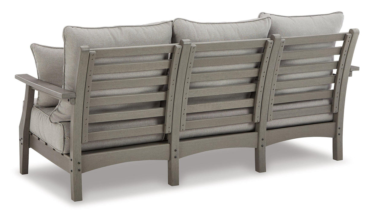 Visola Outdoor Sofa and Coffee Table - Premium Outdoor Dining Set from Ashley Furniture - Just $1535.77! Shop now at Furniture Wholesale Plus  We are the best furniture store in Nashville, Hendersonville, Goodlettsville, Madison, Antioch, Mount Juliet, Lebanon, Gallatin, Springfield, Murfreesboro, Franklin, Brentwood