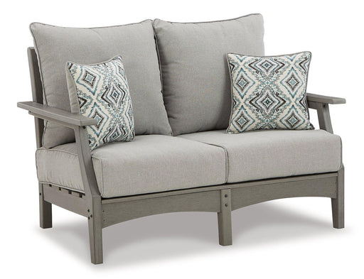 Visola Outdoor Loveseat and Coffee Table - Premium Outdoor Dining Set from Ashley Furniture - Just $1231.65! Shop now at Furniture Wholesale Plus  We are the best furniture store in Nashville, Hendersonville, Goodlettsville, Madison, Antioch, Mount Juliet, Lebanon, Gallatin, Springfield, Murfreesboro, Franklin, Brentwood