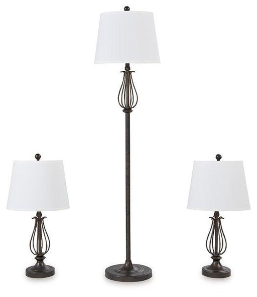 Brycestone Floor Lamp with 2 Table Lamps - Premium Table Lamp from Ashley Furniture - Just $143.22! Shop now at Furniture Wholesale Plus  We are the best furniture store in Nashville, Hendersonville, Goodlettsville, Madison, Antioch, Mount Juliet, Lebanon, Gallatin, Springfield, Murfreesboro, Franklin, Brentwood