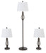 Brycestone Floor Lamp with 2 Table Lamps - Premium Table Lamp from Ashley Furniture - Just $143.22! Shop now at Furniture Wholesale Plus  We are the best furniture store in Nashville, Hendersonville, Goodlettsville, Madison, Antioch, Mount Juliet, Lebanon, Gallatin, Springfield, Murfreesboro, Franklin, Brentwood