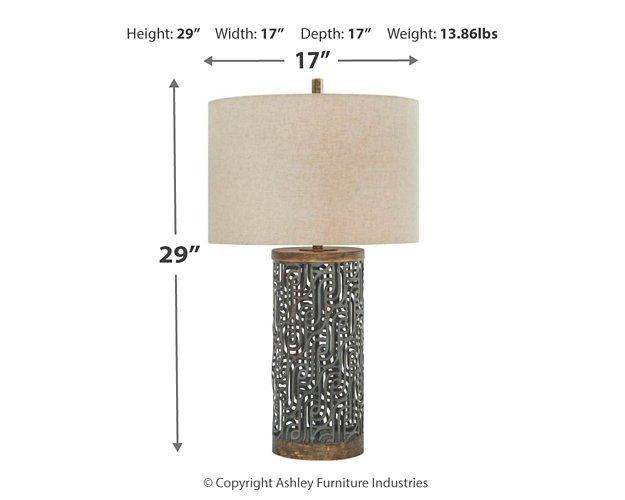 Dayo Table Lamp - Premium Table Lamp from Ashley Furniture - Just $152.04! Shop now at Furniture Wholesale Plus  We are the best furniture store in Nashville, Hendersonville, Goodlettsville, Madison, Antioch, Mount Juliet, Lebanon, Gallatin, Springfield, Murfreesboro, Franklin, Brentwood