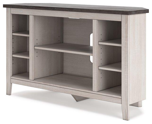 Dorrinson Corner TV Stand - Premium TV Stand from Ashley Furniture - Just $156.59! Shop now at Furniture Wholesale Plus  We are the best furniture store in Nashville, Hendersonville, Goodlettsville, Madison, Antioch, Mount Juliet, Lebanon, Gallatin, Springfield, Murfreesboro, Franklin, Brentwood