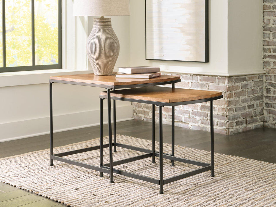 Drezmoore Nesting End Table (Set of 2) - Premium End Table from Ashley Furniture - Just $189.12! Shop now at Furniture Wholesale Plus  We are the best furniture store in Nashville, Hendersonville, Goodlettsville, Madison, Antioch, Mount Juliet, Lebanon, Gallatin, Springfield, Murfreesboro, Franklin, Brentwood