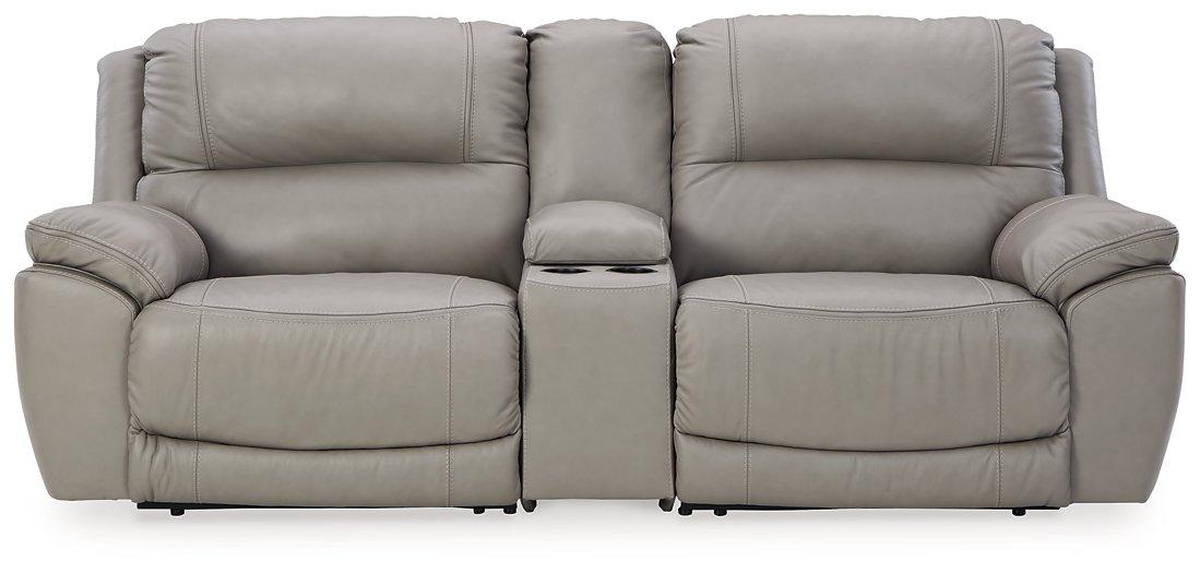 Dunleith 3-Piece Power Reclining Sectional Loveseat with Console - Premium Loveaseat from Ashley Furniture - Just $1729.75! Shop now at Furniture Wholesale Plus  We are the best furniture store in Nashville, Hendersonville, Goodlettsville, Madison, Antioch, Mount Juliet, Lebanon, Gallatin, Springfield, Murfreesboro, Franklin, Brentwood