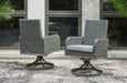 Elite Park Swivel Chair with Cushion (Set of 2) - Premium Outdoor Dining Chair from Ashley Furniture - Just $579.20! Shop now at Furniture Wholesale Plus  We are the best furniture store in Nashville, Hendersonville, Goodlettsville, Madison, Antioch, Mount Juliet, Lebanon, Gallatin, Springfield, Murfreesboro, Franklin, Brentwood