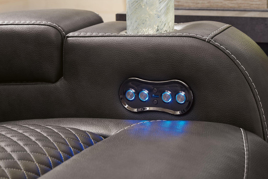 Fyne-Dyme Power Reclining Sofa - Premium Sofa from Ashley Furniture - Just $1309.58! Shop now at Furniture Wholesale Plus  We are the best furniture store in Nashville, Hendersonville, Goodlettsville, Madison, Antioch, Mount Juliet, Lebanon, Gallatin, Springfield, Murfreesboro, Franklin, Brentwood