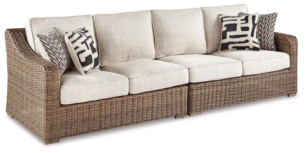 Beachcroft 2-Piece Outdoor Loveseat with Cushion - Premium Outdoor Seating from Ashley Furniture - Just $1558.98! Shop now at Furniture Wholesale Plus  We are the best furniture store in Nashville, Hendersonville, Goodlettsville, Madison, Antioch, Mount Juliet, Lebanon, Gallatin, Springfield, Murfreesboro, Franklin, Brentwood