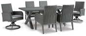 Elite Park Outdoor Dining Set - Premium Outdoor Dining Set from Ashley Furniture - Just $1737.59! Shop now at Furniture Wholesale Plus  We are the best furniture store in Nashville, Hendersonville, Goodlettsville, Madison, Antioch, Mount Juliet, Lebanon, Gallatin, Springfield, Murfreesboro, Franklin, Brentwood