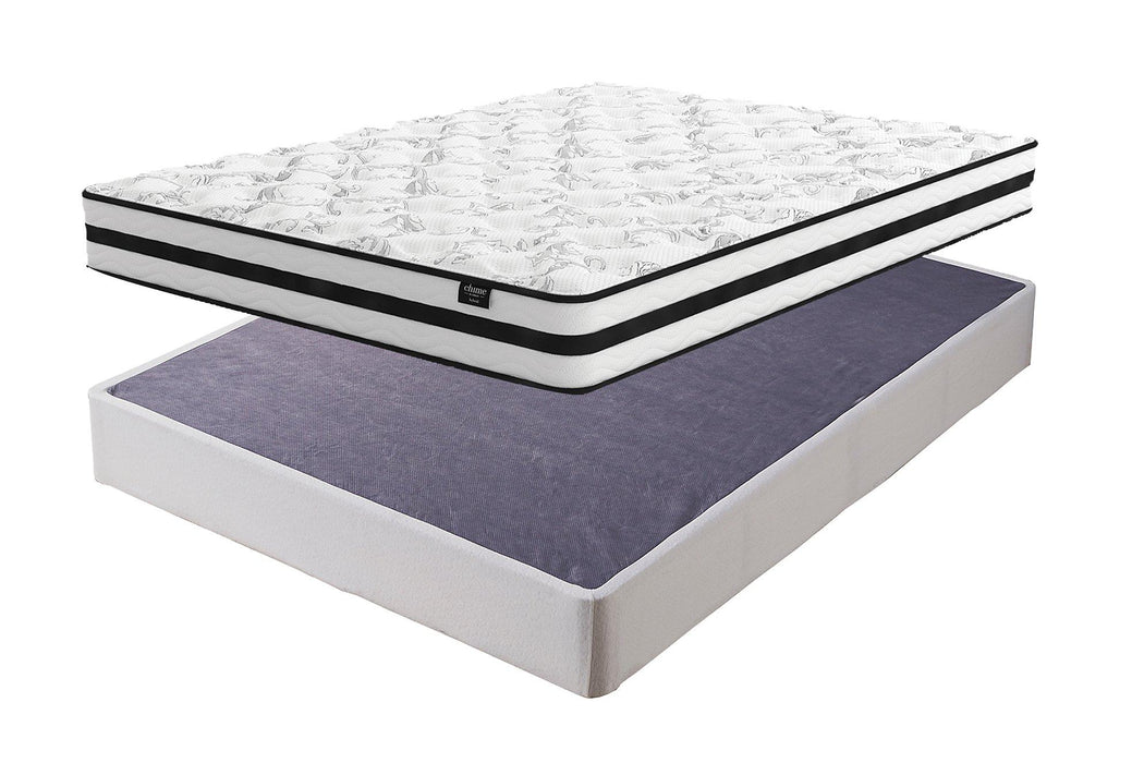 8 Inch Chime Innerspring Mattress Set - Premium Mattress Set from Ashley Furniture - Just $329.93! Shop now at Furniture Wholesale Plus  We are the best furniture store in Nashville, Hendersonville, Goodlettsville, Madison, Antioch, Mount Juliet, Lebanon, Gallatin, Springfield, Murfreesboro, Franklin, Brentwood