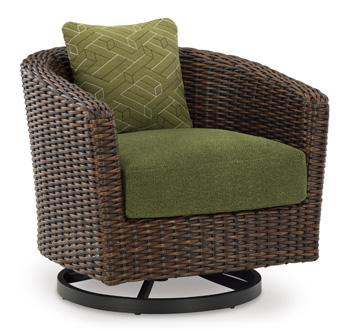 Horizon Hall Outdoor Swivel Lounge Chair with Cushion - Premium Outdoor Lounge Chair from Ashley Furniture - Just $530.09! Shop now at Furniture Wholesale Plus  We are the best furniture store in Nashville, Hendersonville, Goodlettsville, Madison, Antioch, Mount Juliet, Lebanon, Gallatin, Springfield, Murfreesboro, Franklin, Brentwood