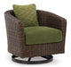 Horizon Hall Outdoor Swivel Lounge Chair with Cushion - Premium Outdoor Lounge Chair from Ashley Furniture - Just $530.09! Shop now at Furniture Wholesale Plus  We are the best furniture store in Nashville, Hendersonville, Goodlettsville, Madison, Antioch, Mount Juliet, Lebanon, Gallatin, Springfield, Murfreesboro, Franklin, Brentwood