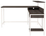 Dorrinson Home Office L-Desk with Storage - Premium Desk from Ashley Furniture - Just $317.24! Shop now at Furniture Wholesale Plus  We are the best furniture store in Nashville, Hendersonville, Goodlettsville, Madison, Antioch, Mount Juliet, Lebanon, Gallatin, Springfield, Murfreesboro, Franklin, Brentwood