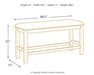 Moriville Counter Height Dining Bench - Premium Bench from Ashley Furniture - Just $164.91! Shop now at Furniture Wholesale Plus  We are the best furniture store in Nashville, Hendersonville, Goodlettsville, Madison, Antioch, Mount Juliet, Lebanon, Gallatin, Springfield, Murfreesboro, Franklin, Brentwood