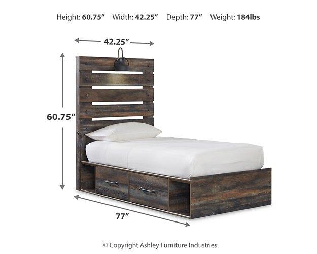 Drystan Bed with 2 Storage Drawers - Premium Bed from Ashley Furniture - Just $466.59! Shop now at Furniture Wholesale Plus  We are the best furniture store in Nashville, Hendersonville, Goodlettsville, Madison, Antioch, Mount Juliet, Lebanon, Gallatin, Springfield, Murfreesboro, Franklin, Brentwood