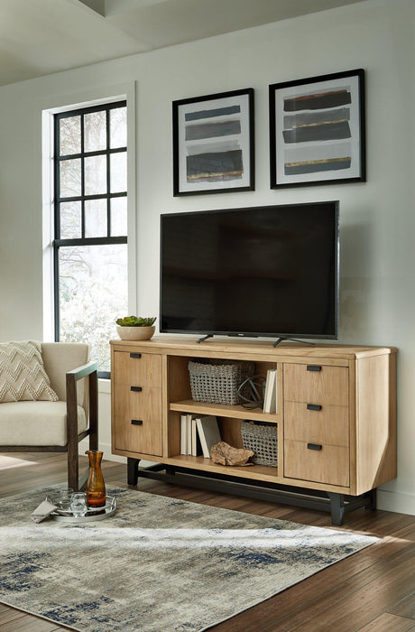 Freslowe Large TV Stand - Premium TV Stand from Ashley Furniture - Just $621.44! Shop now at Furniture Wholesale Plus  We are the best furniture store in Nashville, Hendersonville, Goodlettsville, Madison, Antioch, Mount Juliet, Lebanon, Gallatin, Springfield, Murfreesboro, Franklin, Brentwood