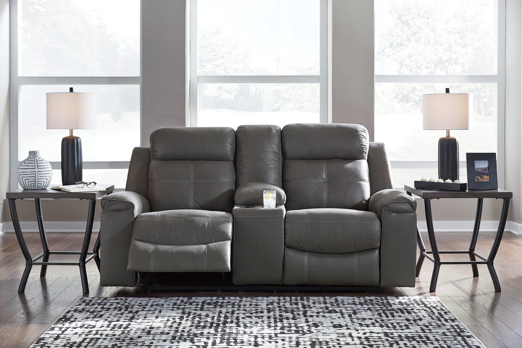 Jesolo Reclining Loveseat with Console - Premium Loveseat from Ashley Furniture - Just $929! Shop now at Furniture Wholesale Plus  We are the best furniture store in Nashville, Hendersonville, Goodlettsville, Madison, Antioch, Mount Juliet, Lebanon, Gallatin, Springfield, Murfreesboro, Franklin, Brentwood