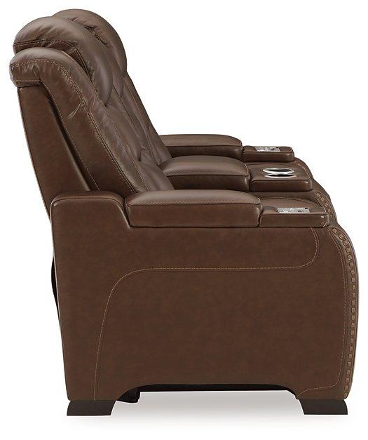 The Man-Den Power Reclining Loveseat with Console - Premium Loveseat from Ashley Furniture - Just $2152.97! Shop now at Furniture Wholesale Plus  We are the best furniture store in Nashville, Hendersonville, Goodlettsville, Madison, Antioch, Mount Juliet, Lebanon, Gallatin, Springfield, Murfreesboro, Franklin, Brentwood