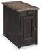 Tyler Creek Chairside End Table with USB Ports & Outlets - Premium End Table from Ashley Furniture - Just $226.19! Shop now at Furniture Wholesale Plus  We are the best furniture store in Nashville, Hendersonville, Goodlettsville, Madison, Antioch, Mount Juliet, Lebanon, Gallatin, Springfield, Murfreesboro, Franklin, Brentwood