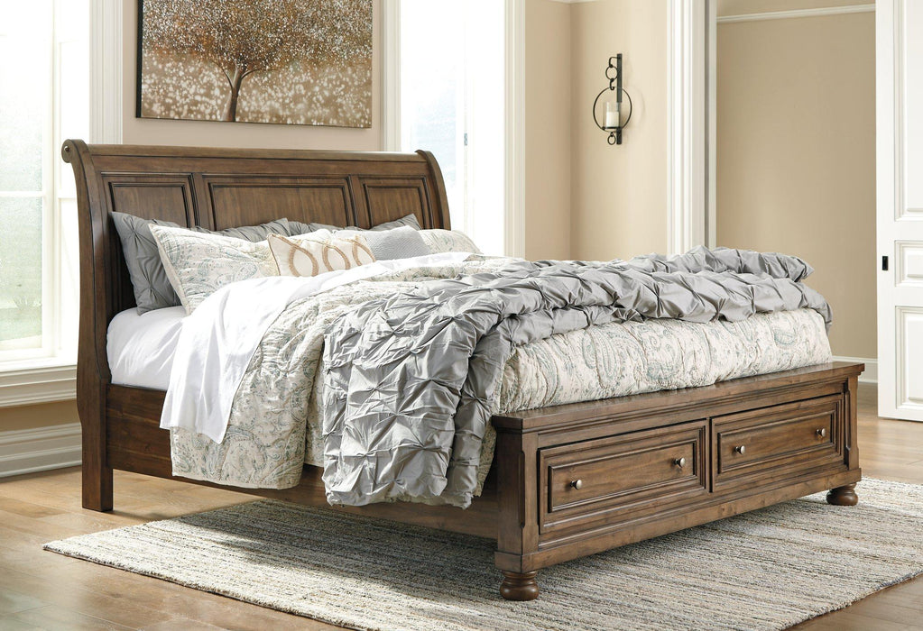 Flynnter Bed with 2 Storage Drawers - Premium Bed from Ashley Furniture - Just $993.50! Shop now at Furniture Wholesale Plus  We are the best furniture store in Nashville, Hendersonville, Goodlettsville, Madison, Antioch, Mount Juliet, Lebanon, Gallatin, Springfield, Murfreesboro, Franklin, Brentwood